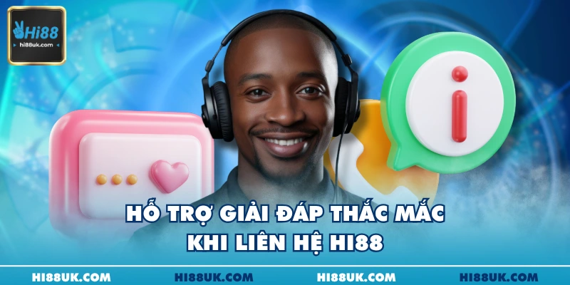 Hỗ trợ giải đáp thắc mắc khi liên hệ Hi88
